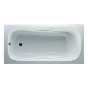 1500MM Or 1700MM Ceramic Cast Iron Bathtub / Cheap Drop In Cast Iron Bath Tub For Hotel / Home Use