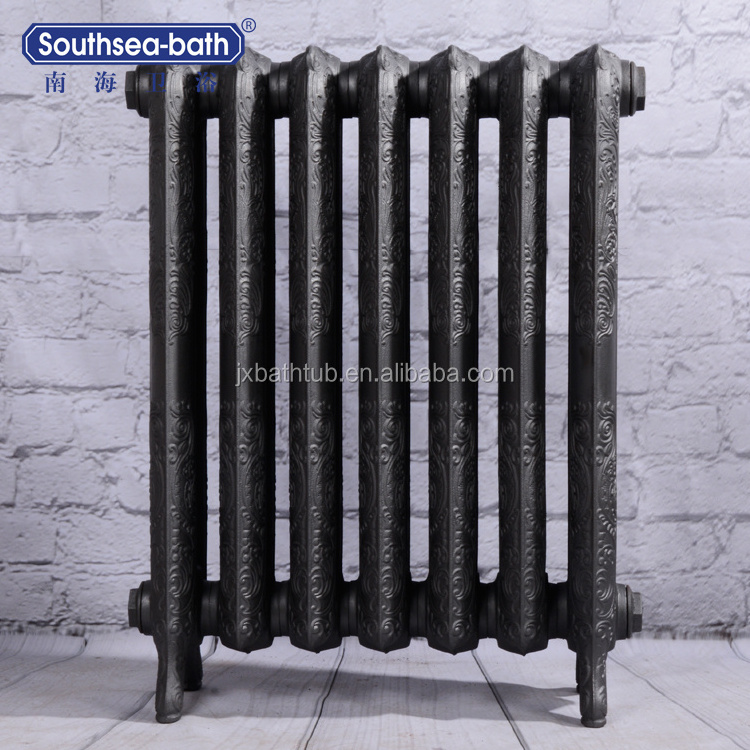 Matt Black Painting Traditional Column Cast Iron Radiator