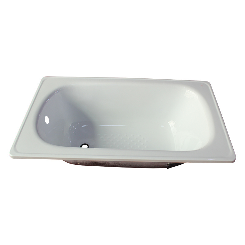 enamel steel square shower bathtub