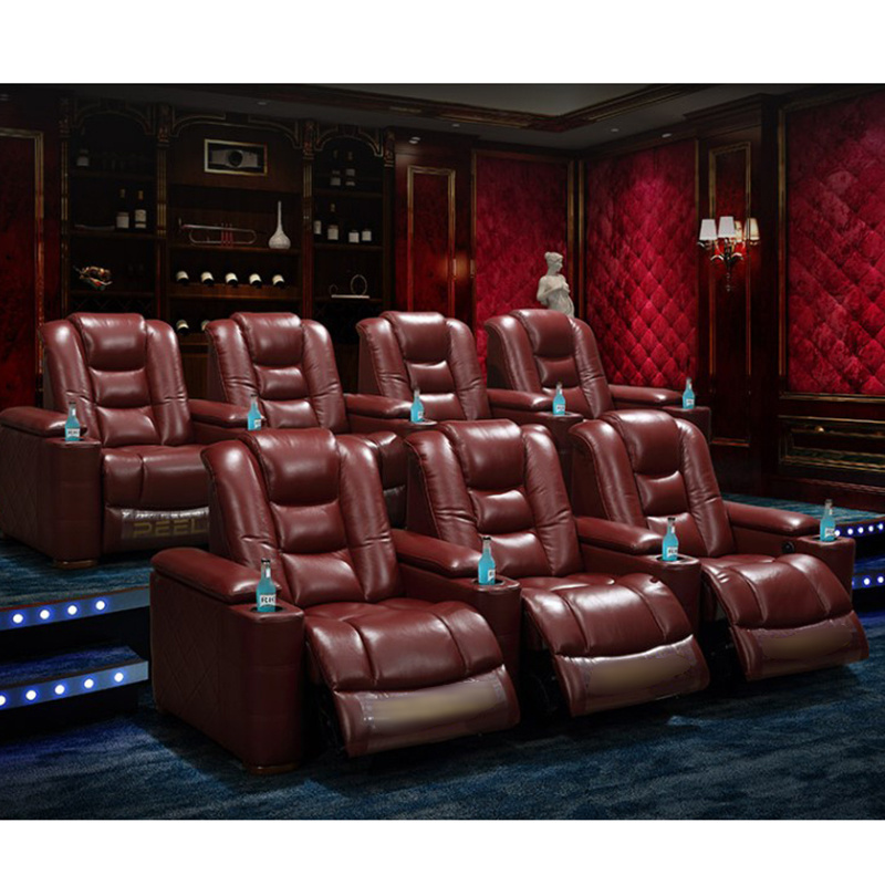 Leather reclining theater factory direct sale movie theater couch Home theater chair seating