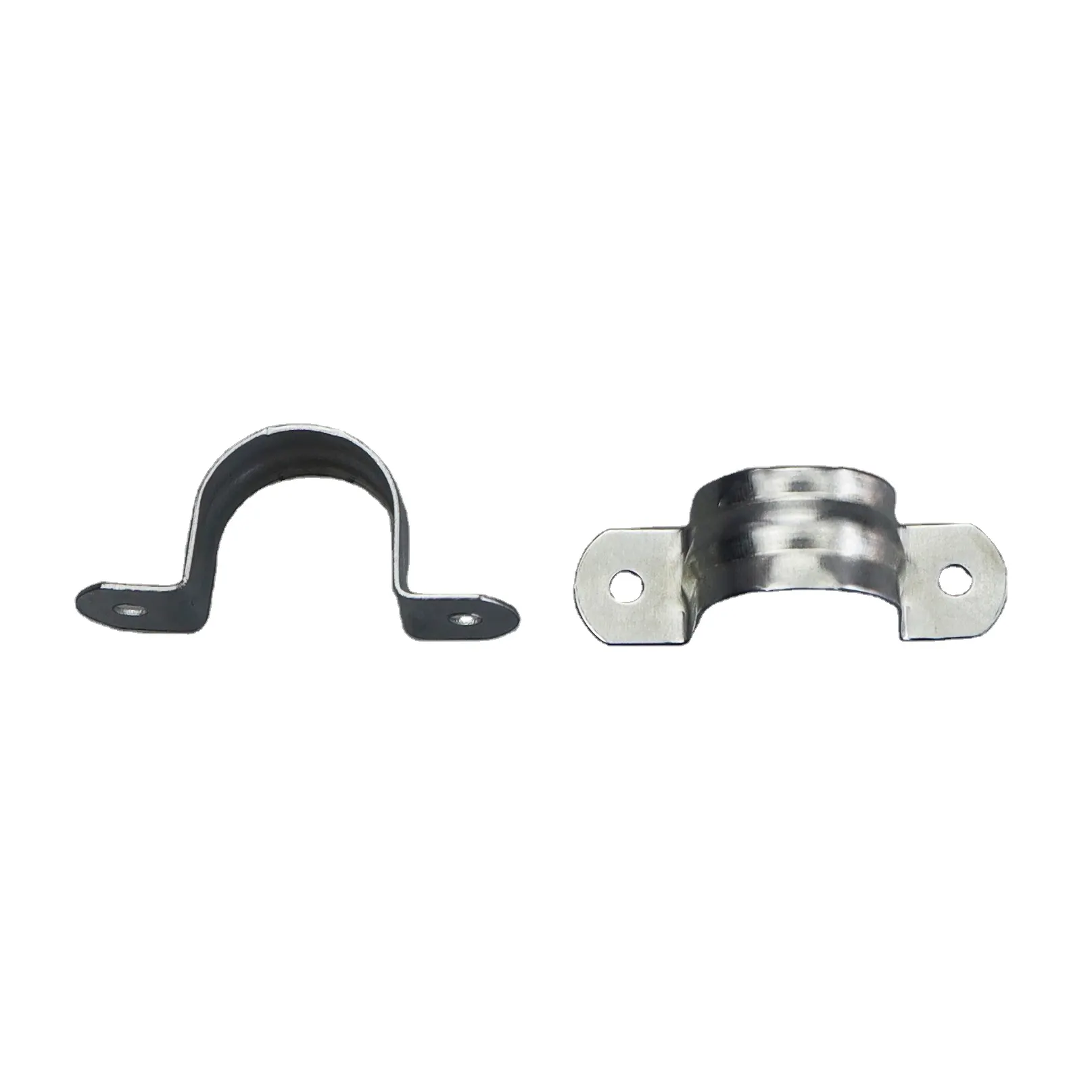 BL-203 Customized Stainless Steel Pear Shaped Hinged Pipe Clamp Loop Ring Hanger Two-Hole Strap Clamps Inch Measurement System