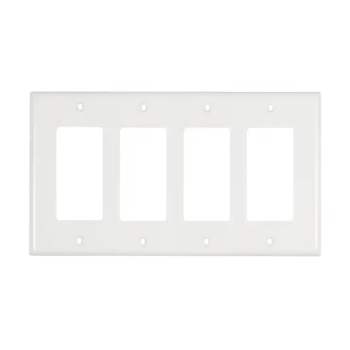 US Standard Size 2 Gang GFCI Outlet Wall Plate 50A Rated Current NFC Network 125V socket Electrical Switch Plate Cover