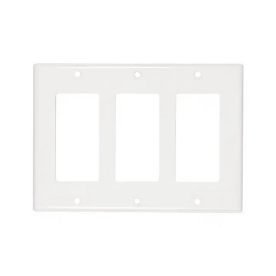 American Standard 3-Gang Wall Plate LQB223 GFCI Outlet Cover with LED Light PC Plugs & Sockets Genre