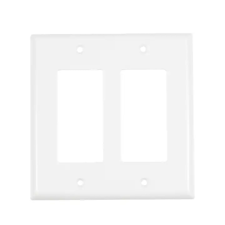 US Standard Size 2 Gang GFCI Outlet Wall Plate 50A Rated Current NFC Network 125V socket Electrical Switch Plate Cover