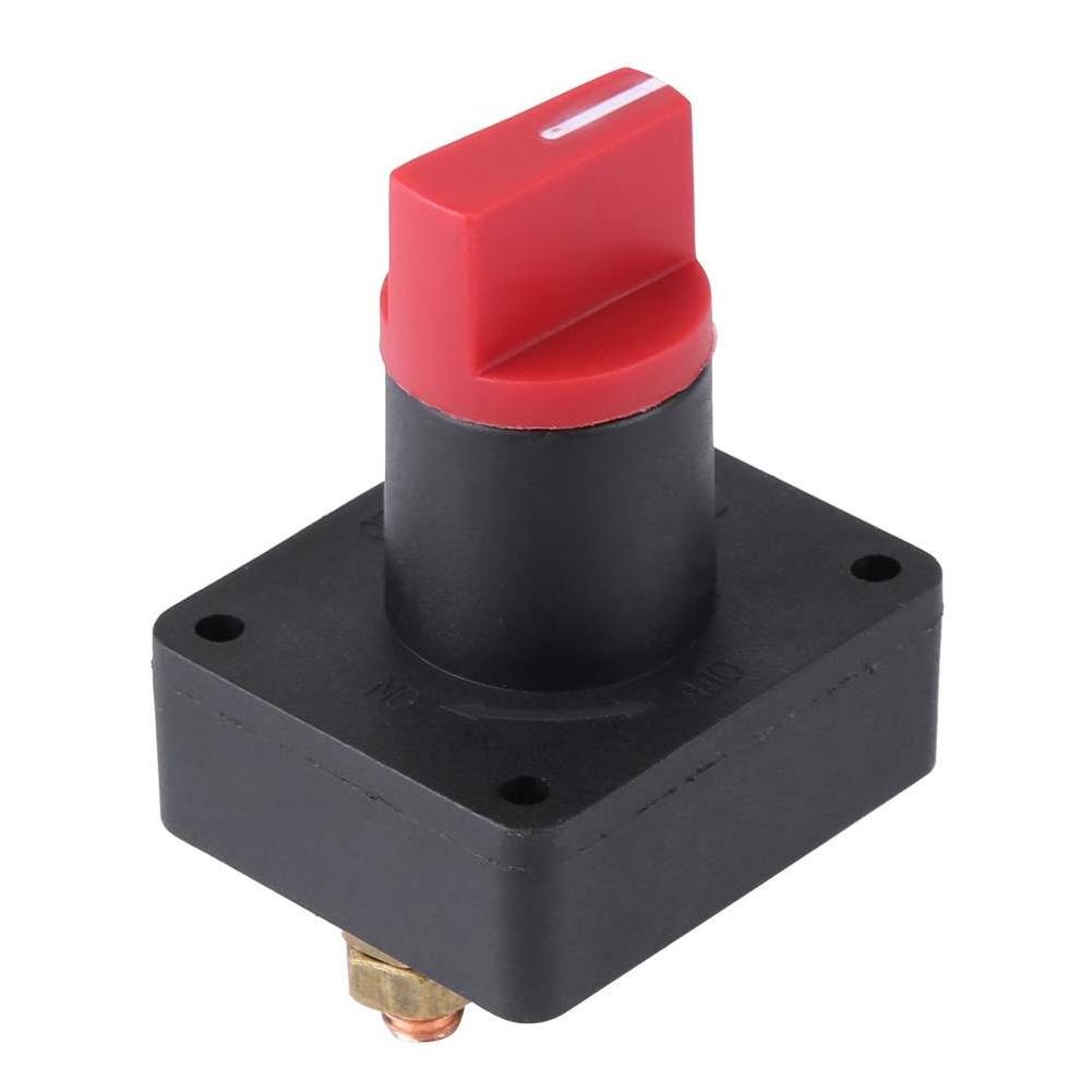 Battery Disconnect Switch 6MM 300A Battery Isolator Disconnect Cut Off Power Kill Switch for Car Marine Truck Boat