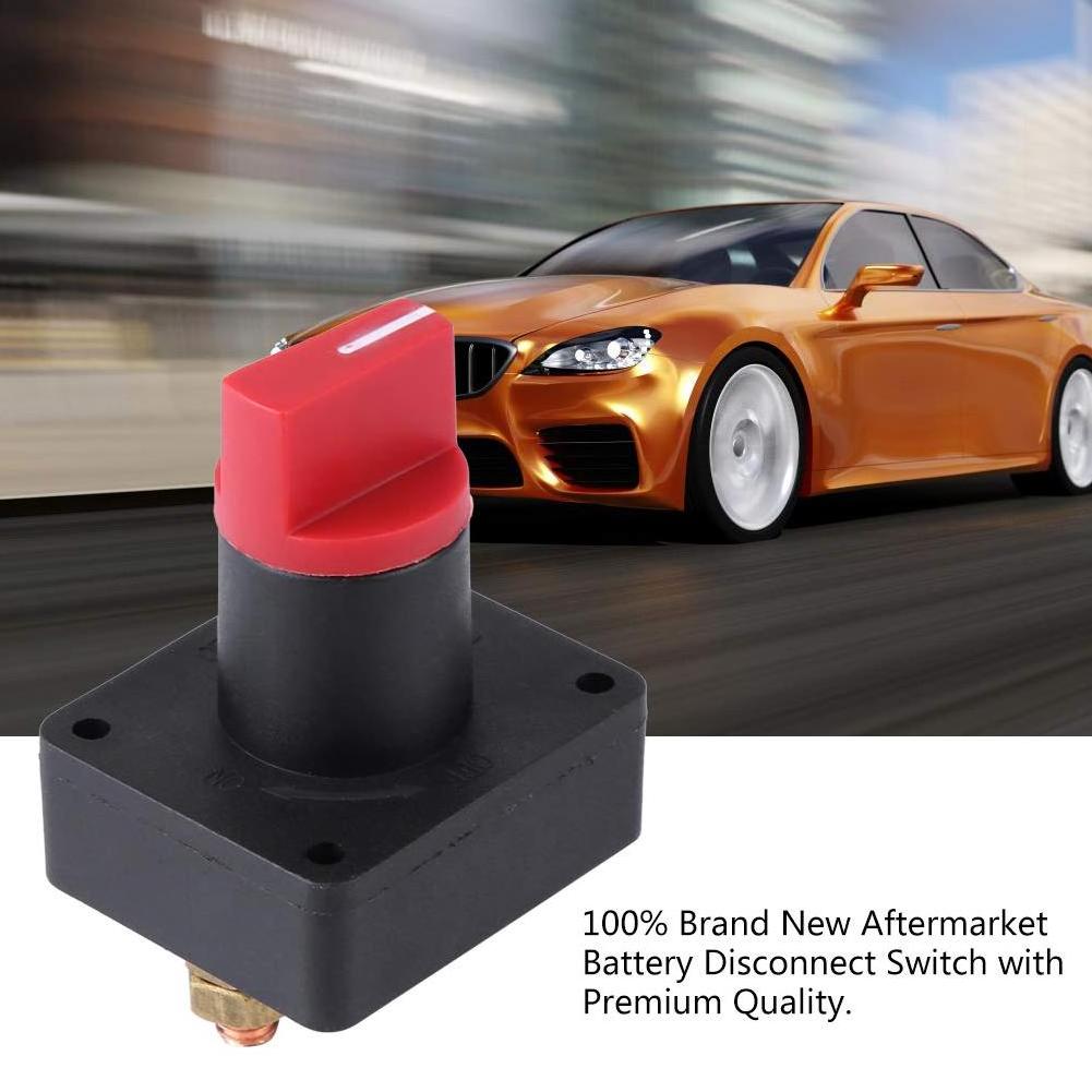 Battery Disconnect Switch 6MM 300A Battery Isolator Disconnect Cut Off Power Kill Switch for Car Marine Truck Boat