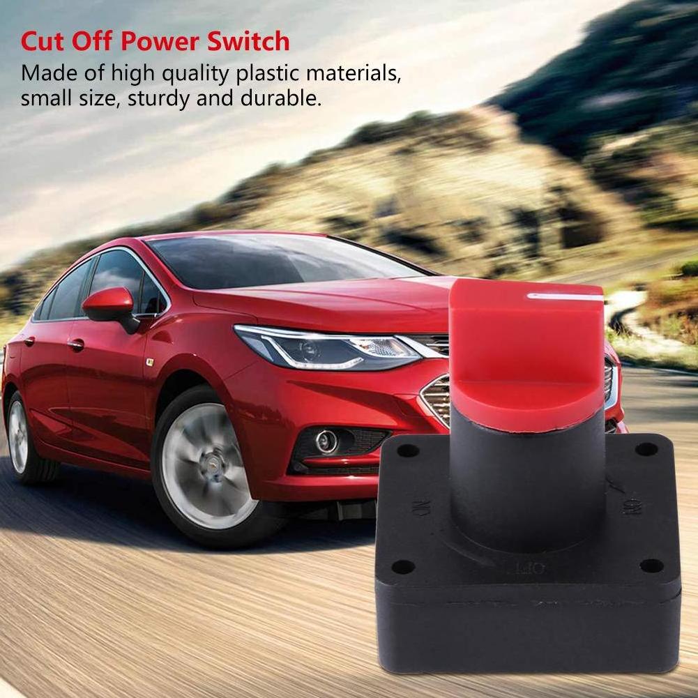 Battery Disconnect Switch 6MM 300A Battery Isolator Disconnect Cut Off Power Kill Switch for Car Marine Truck Boat