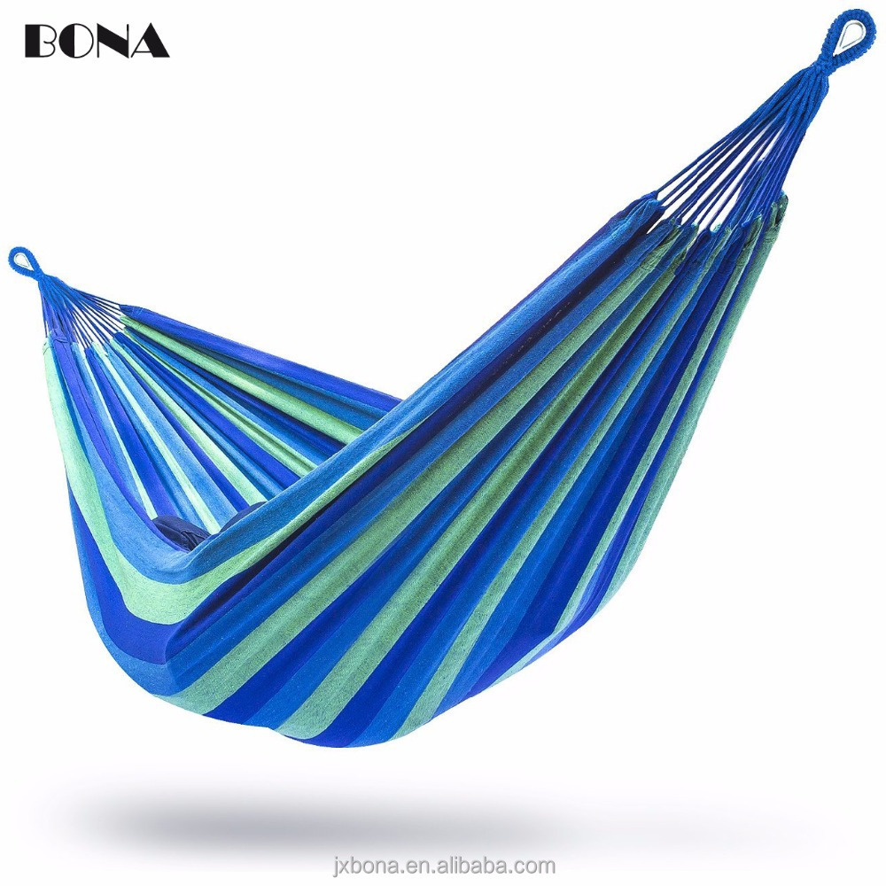 Single/Double Brazilian Nest Hammock with Tree Straps for Indoor Outdoor Travel Camping Durable Cotton Canvas Hammock