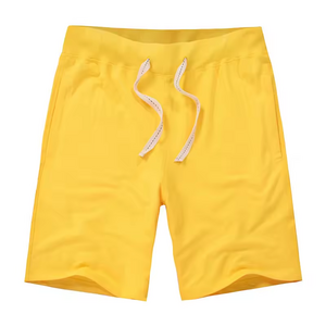 Boton garment summer wear thinner shorts with two pockets rib waist shorts long string sports shorts