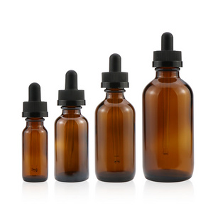 15 ml 30 ml 60 ml 120 ml amber crc cap essential oil boston round dropper glass bottles with dropper