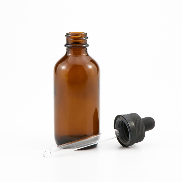 15 ml 30 ml 60 ml 120 ml amber crc cap essential oil boston round dropper glass bottles with dropper