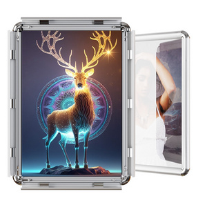 CYDISPLAY 20mm A1 Aluminium Round Corners Snap Frame Movie Snap a1 Poster Frames wall mounted snap frame silver a1 size