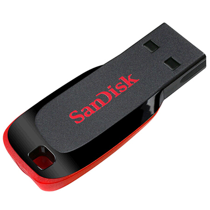 100% original SanDisk CZ50 Cruzer Blade USB Flash Drive 16GB 32GB 128GB USB 2.0 Pen Drive 64GB USB Flash Stick pendrives