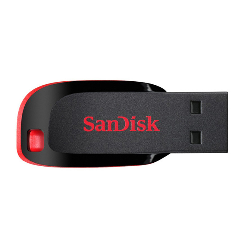 100% original SanDisk CZ50 Cruzer Blade USB Flash Drive 16GB 32GB 128GB USB 2.0 Pen Drive 64GB USB Flash Stick pendrives