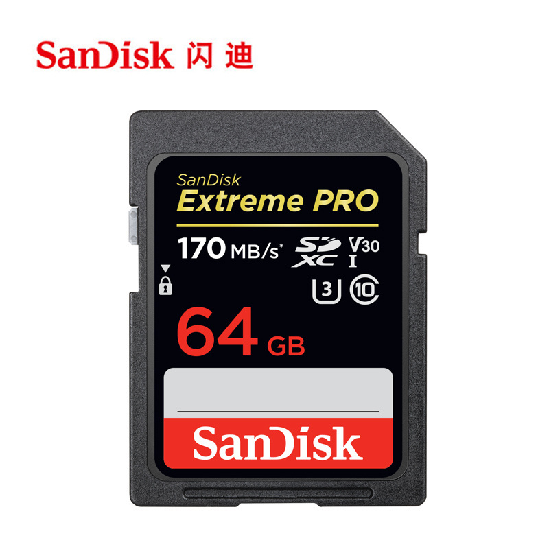 SanDisk Extreme PRO High Speed sd card 32GB 64GB 128GB Memory Card 256GB U3 V30 Class10  SDXC SDHC for  camera