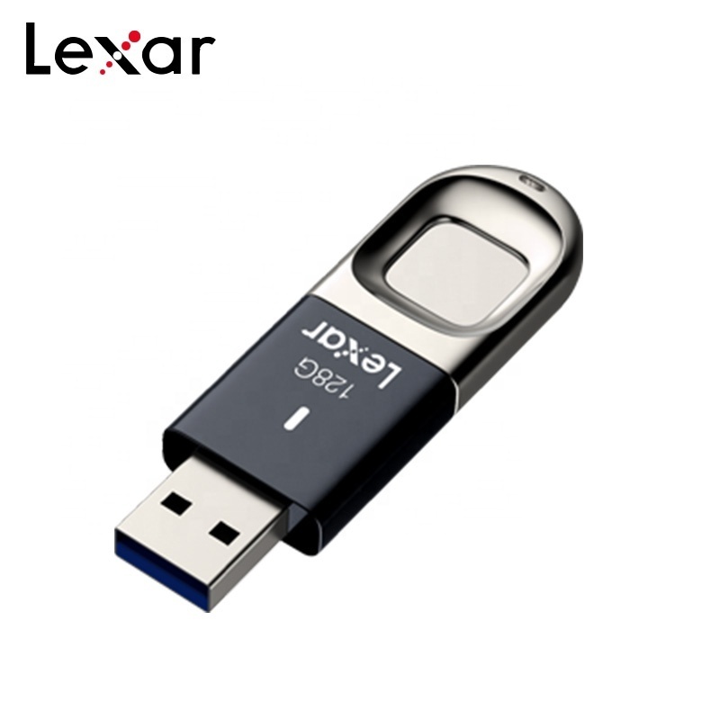 Original Lexar USB3.0 Pen Drive F35 256GB 128GB 64GB 32GB With Fingerprint Recognition Metal USB Flash Drive 150MB/s Pendrives