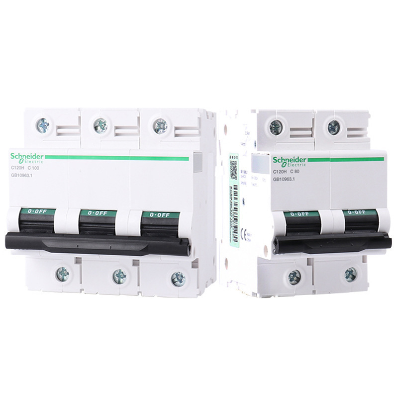 High Rated Current Circuit Breakers MCB Miniature Circuit Breaker A9N19832 C120L 1P C63A C Curve 63A 230V Switch 3p 40a 1000v Dc