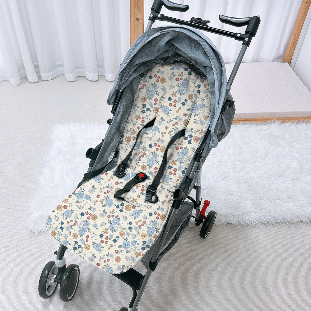 Universal Cotton Baby Stroller Cushion Soft Pram Liner and Car Seat Pillow for New Baby for Travelling and Pushchair Use