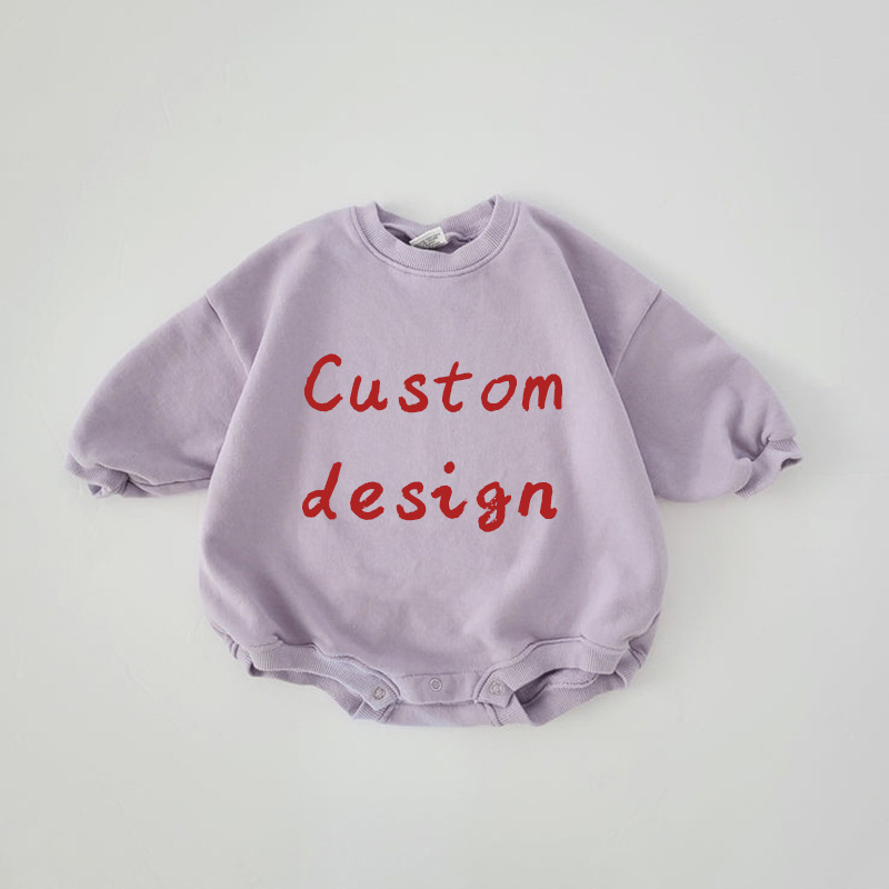 Mildream Logo Custom  Cozy  baby  rompers kids jumpsuit soft and comfortable baby bubble romper