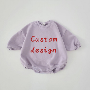 Mildream Logo Custom  Cozy  baby  rompers kids jumpsuit soft and comfortable baby bubble romper