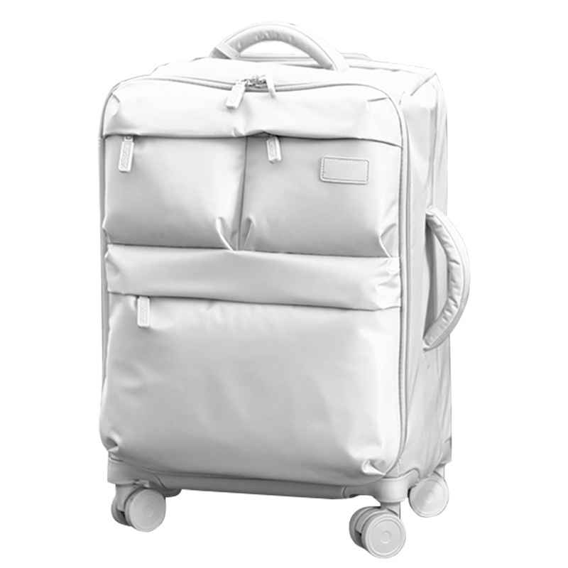 Soft fabric suitcase set 3 pcs trolley luggage travel bags