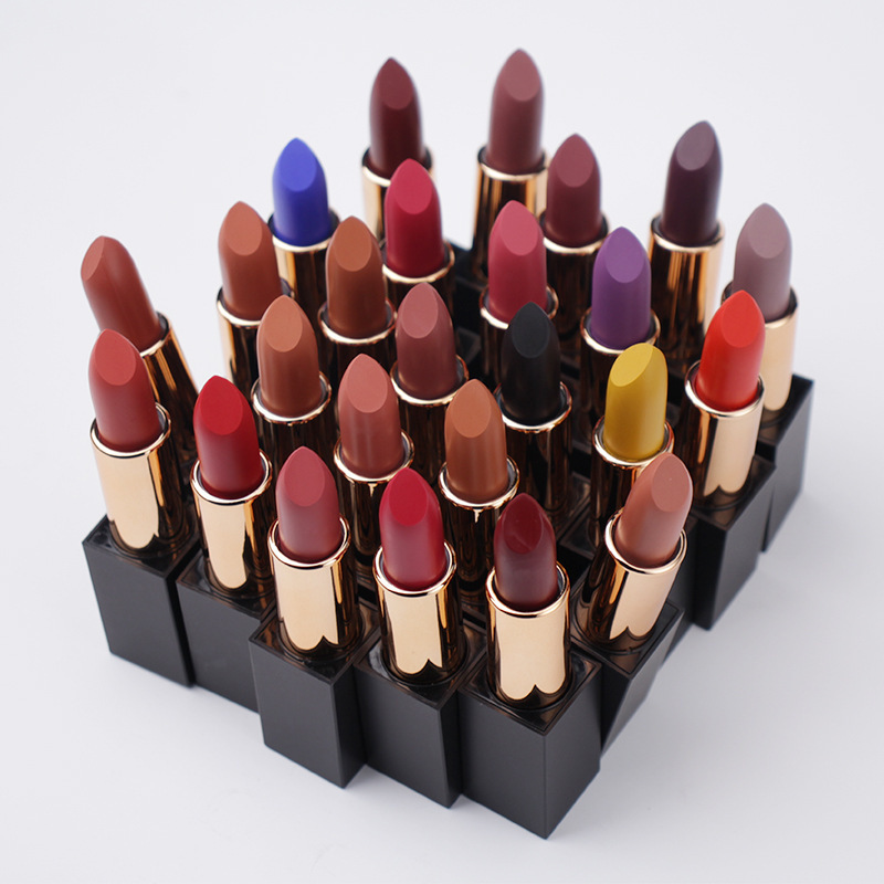 Professional cosmetics vegan cruelty free glossy high pigment matte lipstick private label