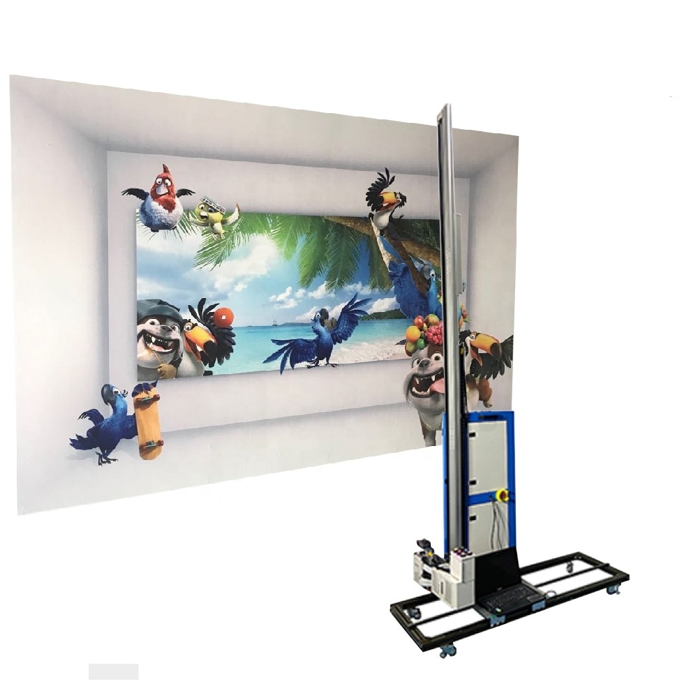 3d Vertical Mural Uv Wall Inkjet Printer For Wall Floor Painting Mural Indoor Outdoor Direct To Wall Printer Printing Machine