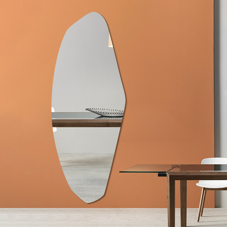 Butterfly wing shape irregular shape wall mounted mirror for bedroom and living room