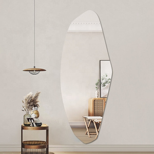 Butterfly wing shape irregular shape wall mounted mirror for bedroom and living room