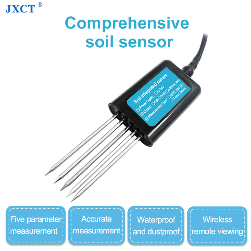 Smart Farming All in One 4-20 ma Digital Soil NPK EC PH Plant Hygrometer Moisture Probe Meter Sensor