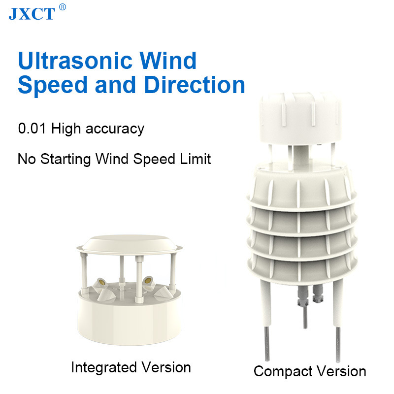 High Precision Ultrasonic Wind Speed Direction Air Pressure Temperature and Humidity 5 in 1 Compact Weather Station