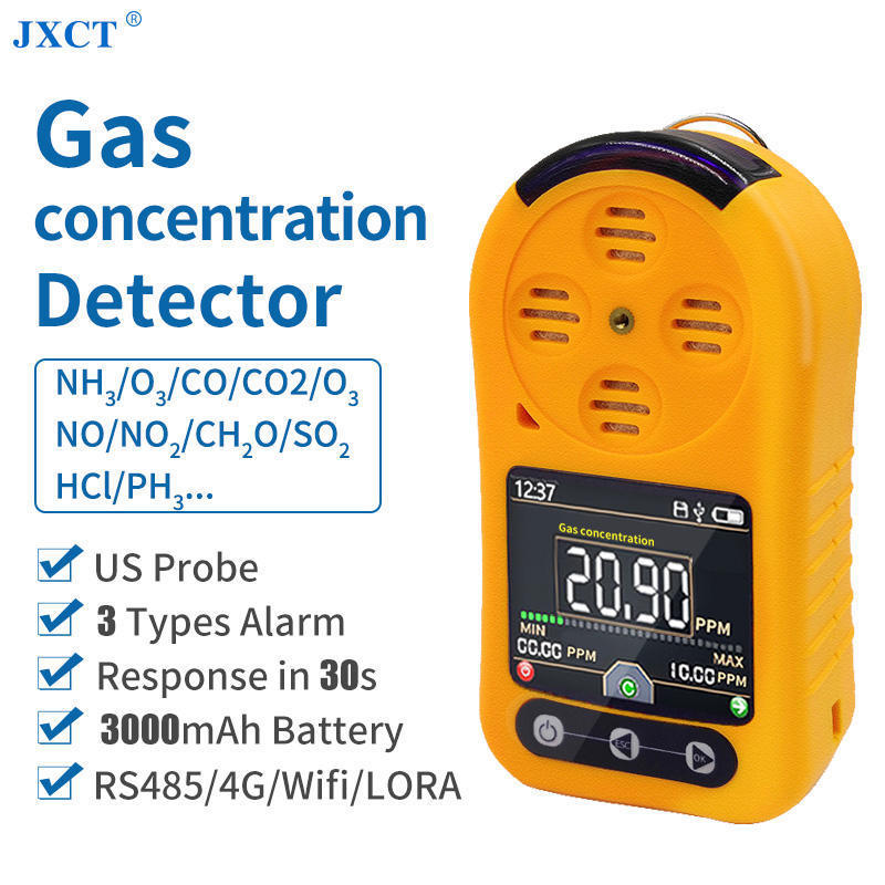 High Precision NH3 ammonia / Ethylene / SO2 / CH4 Methane / PH3 Phosphine / Formaldehyde Portable Single Gas Alarm Detector