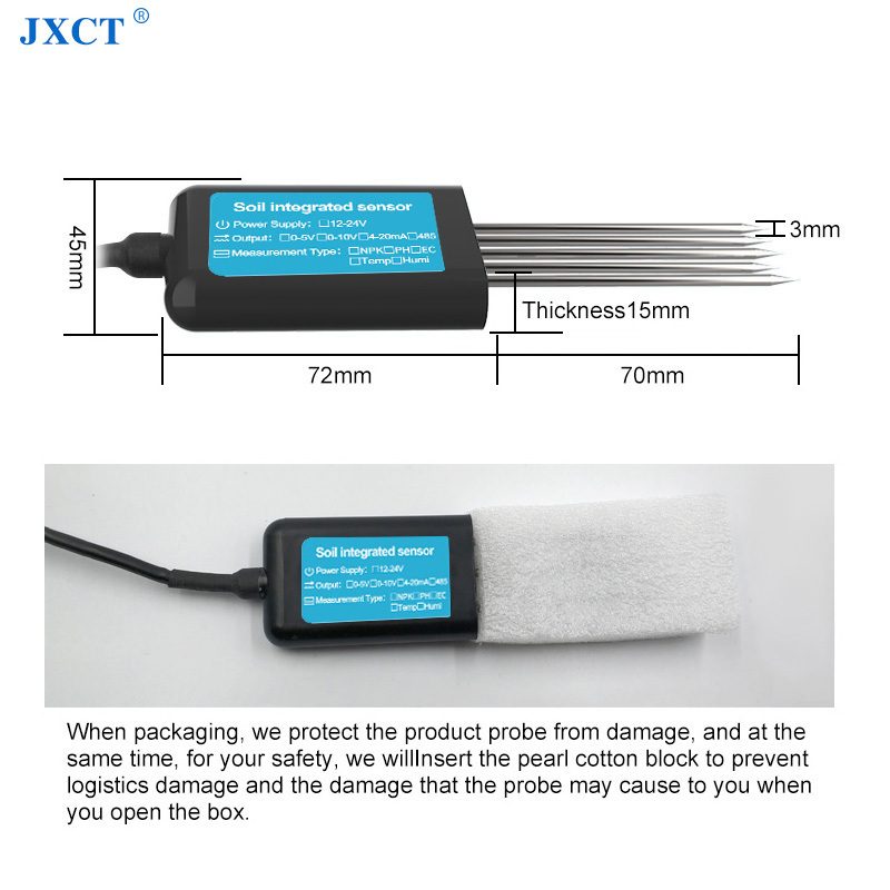 Smart Farming All in One 4-20 ma Digital Soil NPK EC PH Plant Hygrometer Moisture Probe Meter Sensor