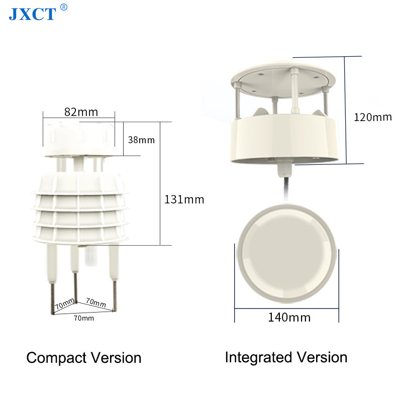 High Precision Ultrasonic Wind Speed Direction Air Pressure Temperature and Humidity 5 in 1 Compact Weather Station