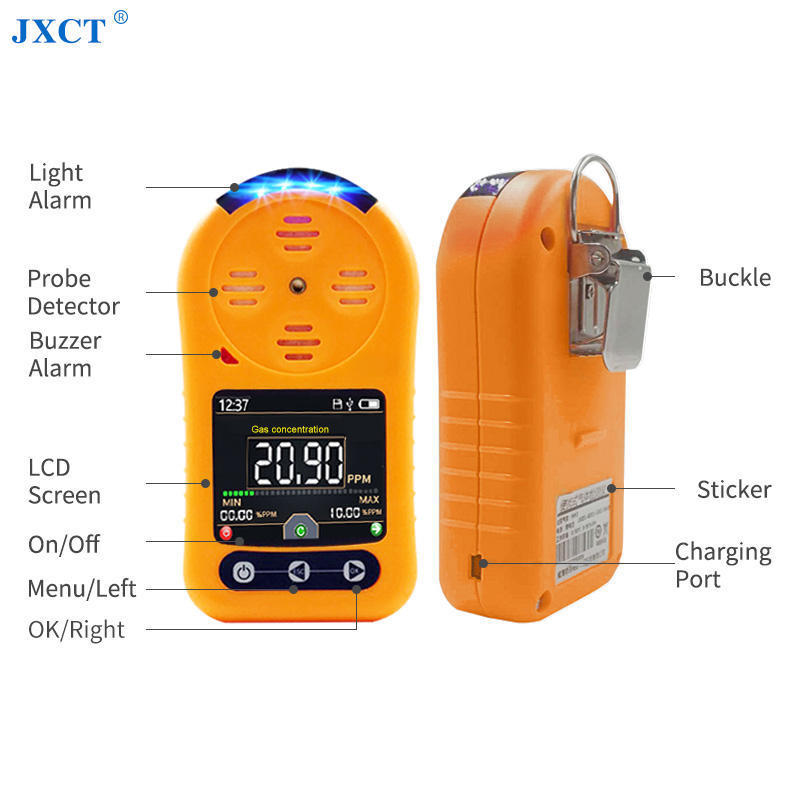 High Precision NH3 ammonia / Ethylene / SO2 / CH4 Methane / PH3 Phosphine / Formaldehyde Portable Single Gas Alarm Detector