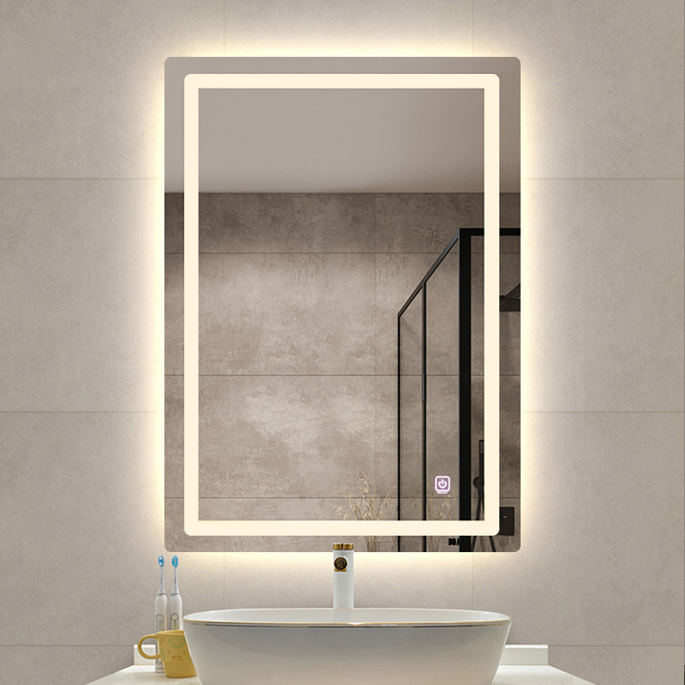 BOLEN Waterproof Illuminated Smart LED Bathroom Mirror with Touch Switch