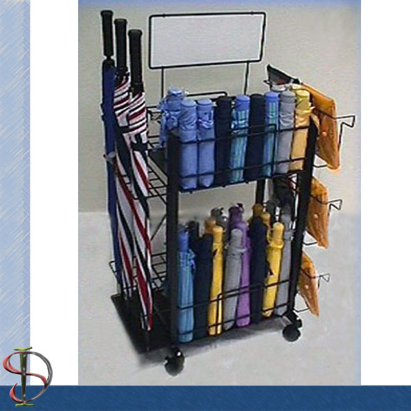 Customized Umbrella Display Stand metal display rack for umbrella