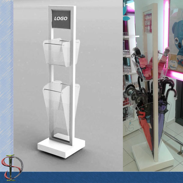 Customized Umbrella Display Stand metal display rack for umbrella