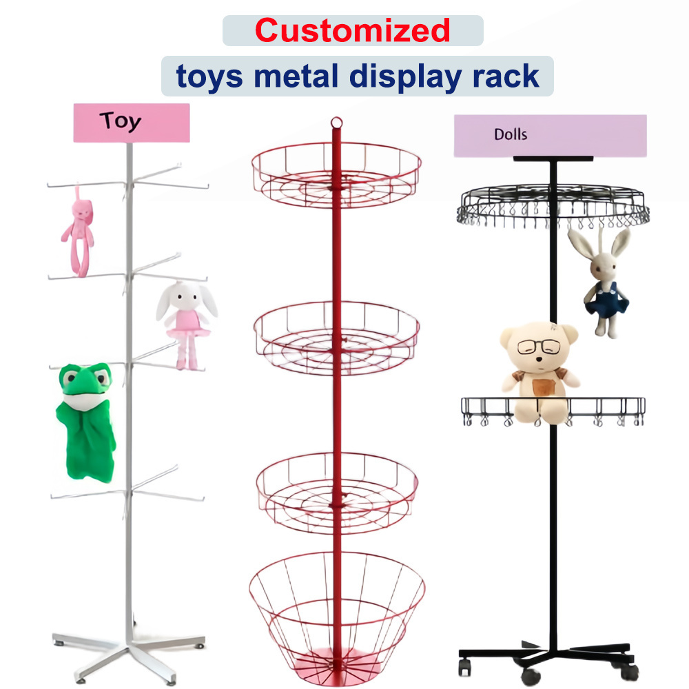 Convenience Floor Storage Wire Shelves Display Stand for Beverage, metal POP shelf display rack, pegboard display rack