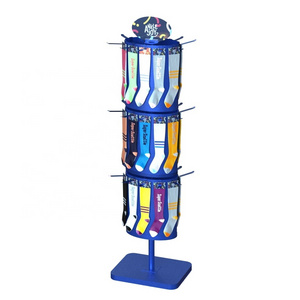 Oval-Shape Spinner Floor Standing Stocking Display Rack,wire rack display,metal pop stand display,display racks metal