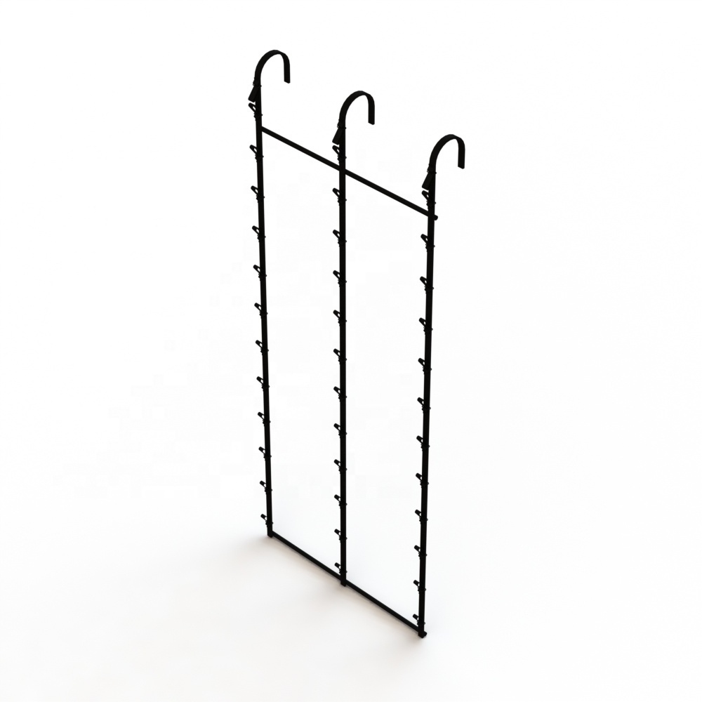 3 Strips Metal  Clip Snack Display Rack For Door Or Wall