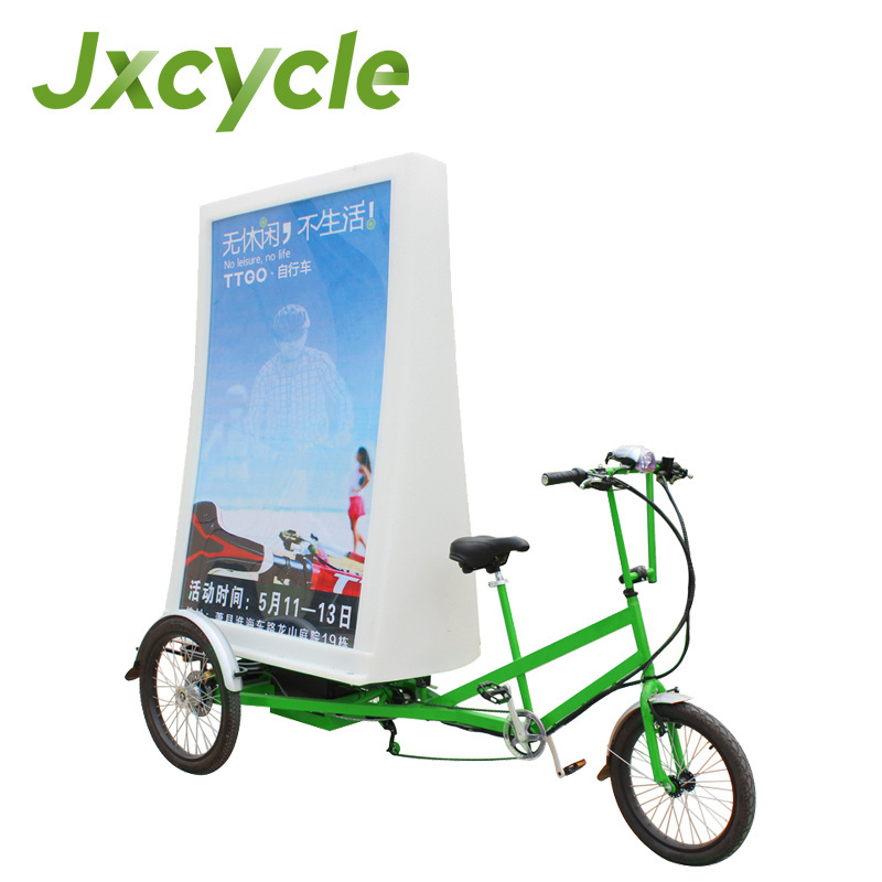 Led advertising bike street advertising tricycle bicycle for advertisement