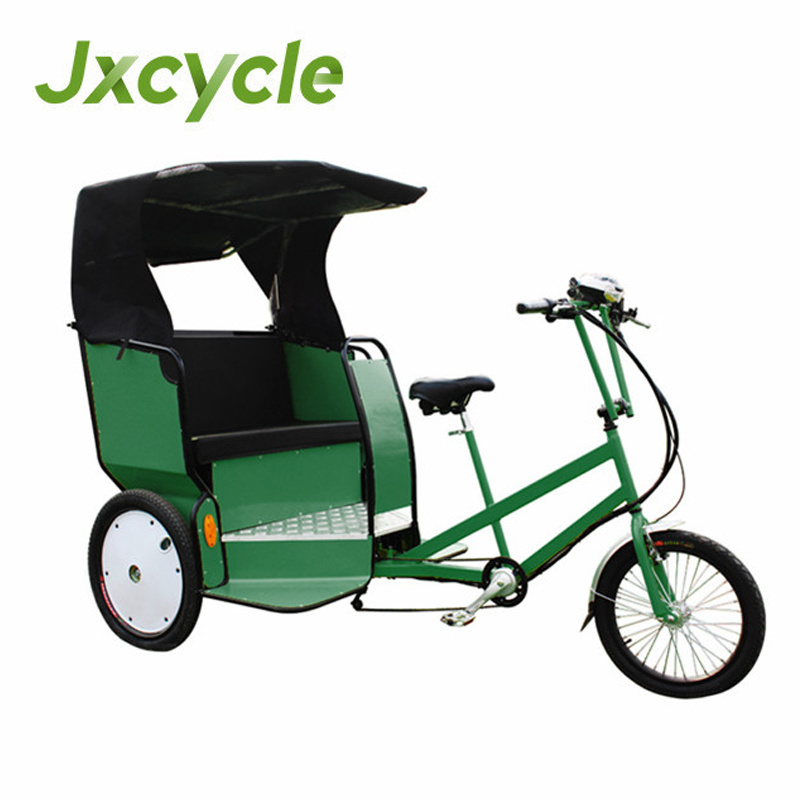 Rickshaw rear passenger motor tricycle 500w electric pedicab rickshaw for tourist