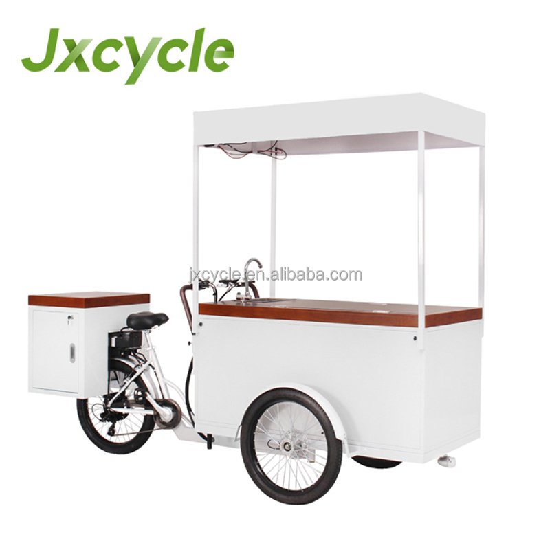 Classical Ice Cream Bike with 100W Solar Panel 230L Freezer for Mobile Sale