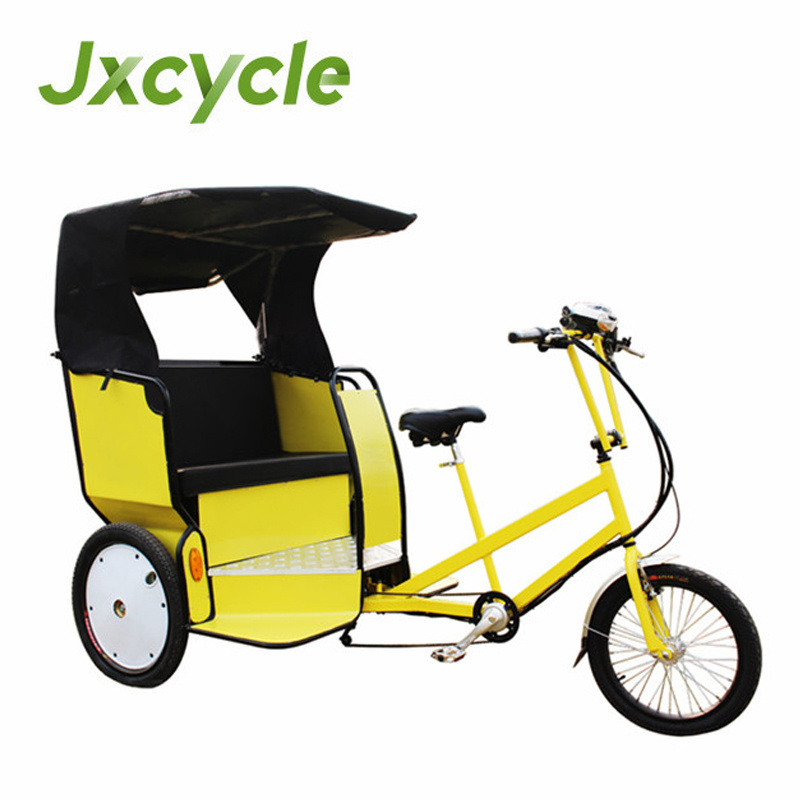 Rickshaw rear passenger motor tricycle 500w electric pedicab rickshaw for tourist