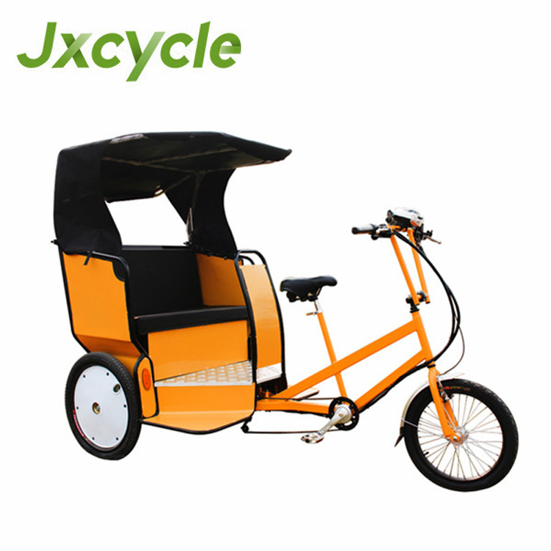 Rickshaw rear passenger motor tricycle 500w electric pedicab rickshaw for tourist