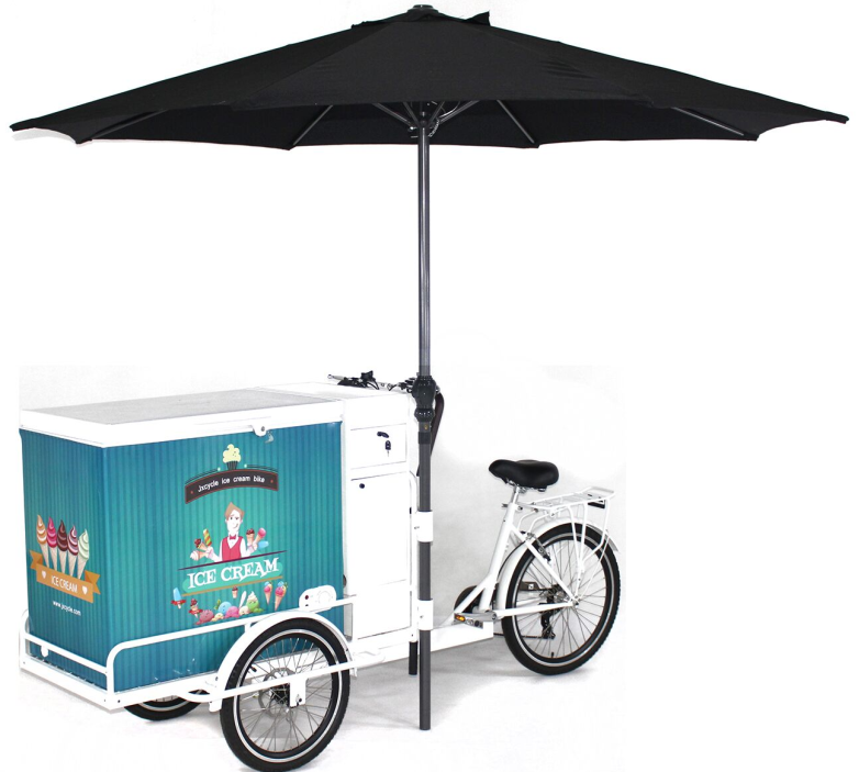 Electric Solar Panel Cargo Freezer Trike Ice Cream Bike For Sale