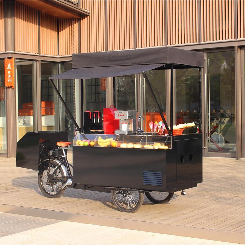 Electric bike fast food tricycle cart 500w multi-function electric bike