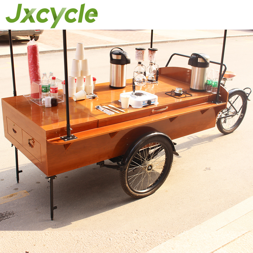 outdoor tricycle snack selling cart milk/ bread pop corn food truck