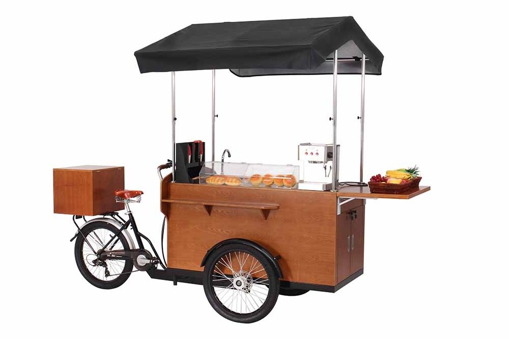 Commercial Food Bicycle cart hot dog bike/Coffee Vending Cart/Coffee Bike